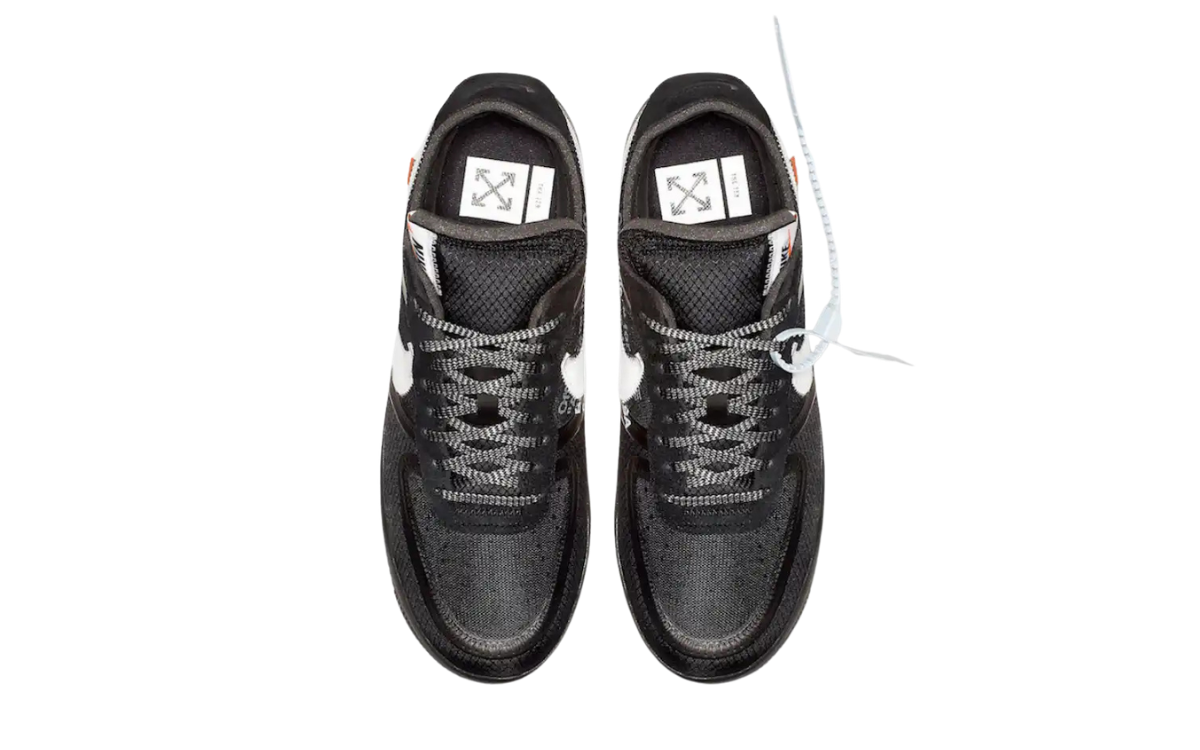 Off White x Nike Air Force 1 Low Black White - imagem 3