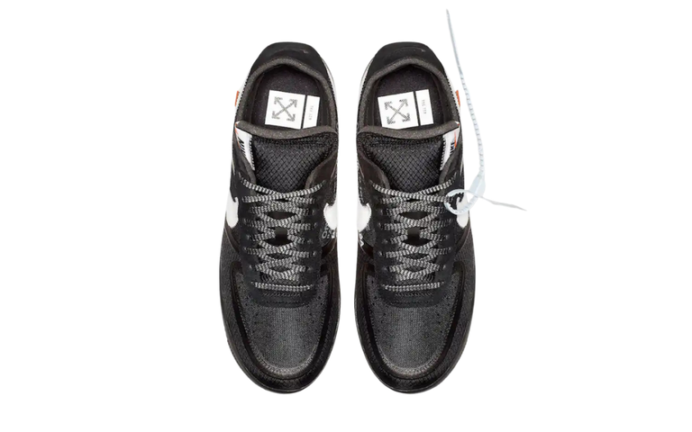 Off White x Nike Air Force 1 Low Black White - imagem 3