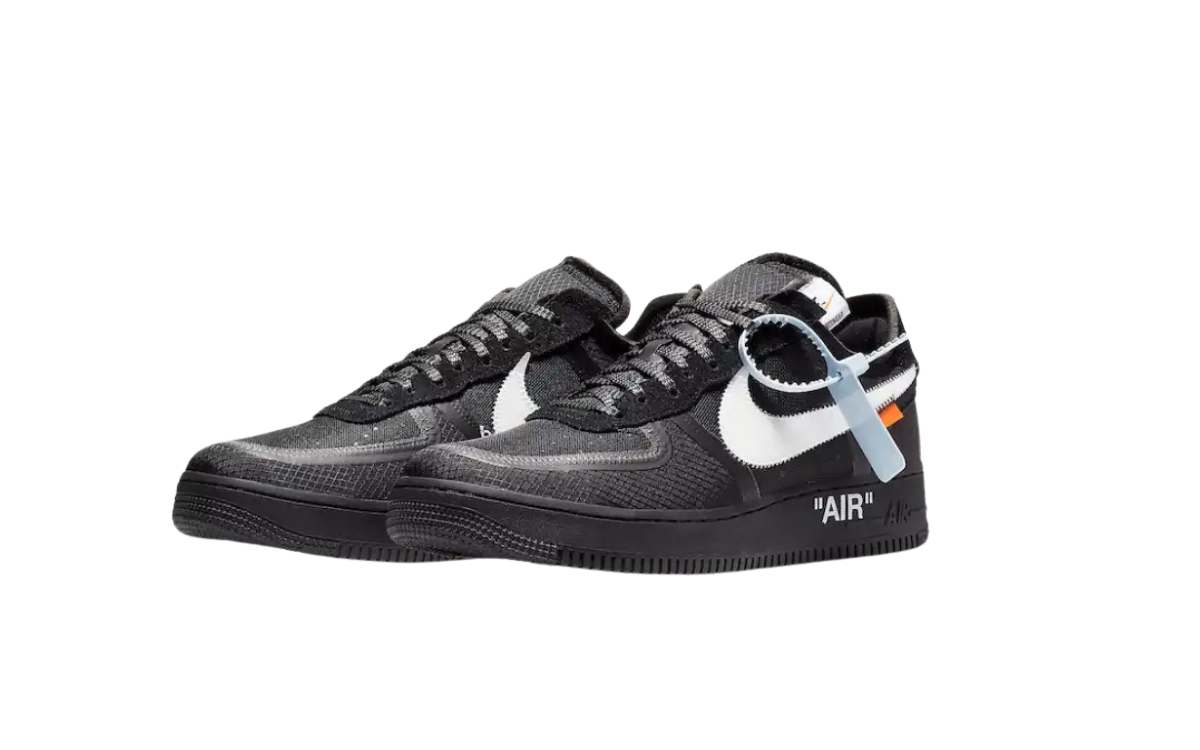 Off White x Nike Air Force 1 Low Black White - imagem 2
