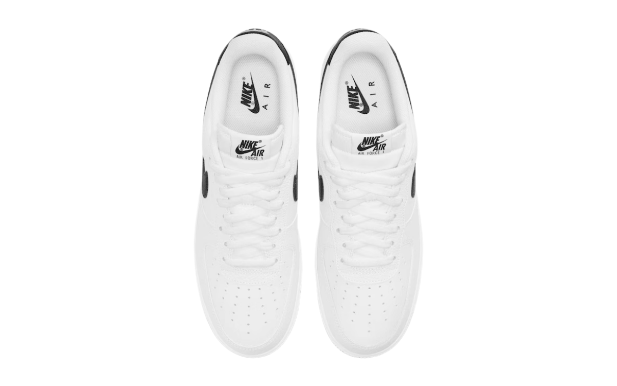 Nike Air Force 1 ’07 Low White/Black Swoosh - imagem 3