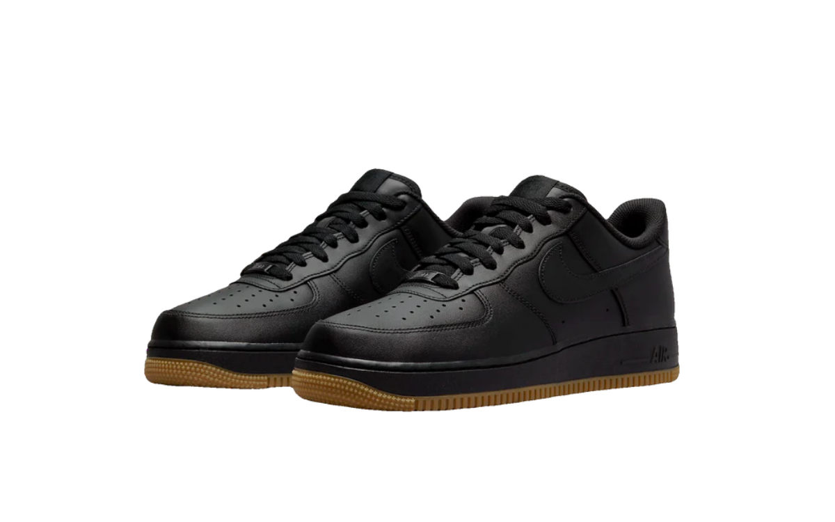 Nike Air Force 1 ’07 Low Black/Gum Sole - imagem 2