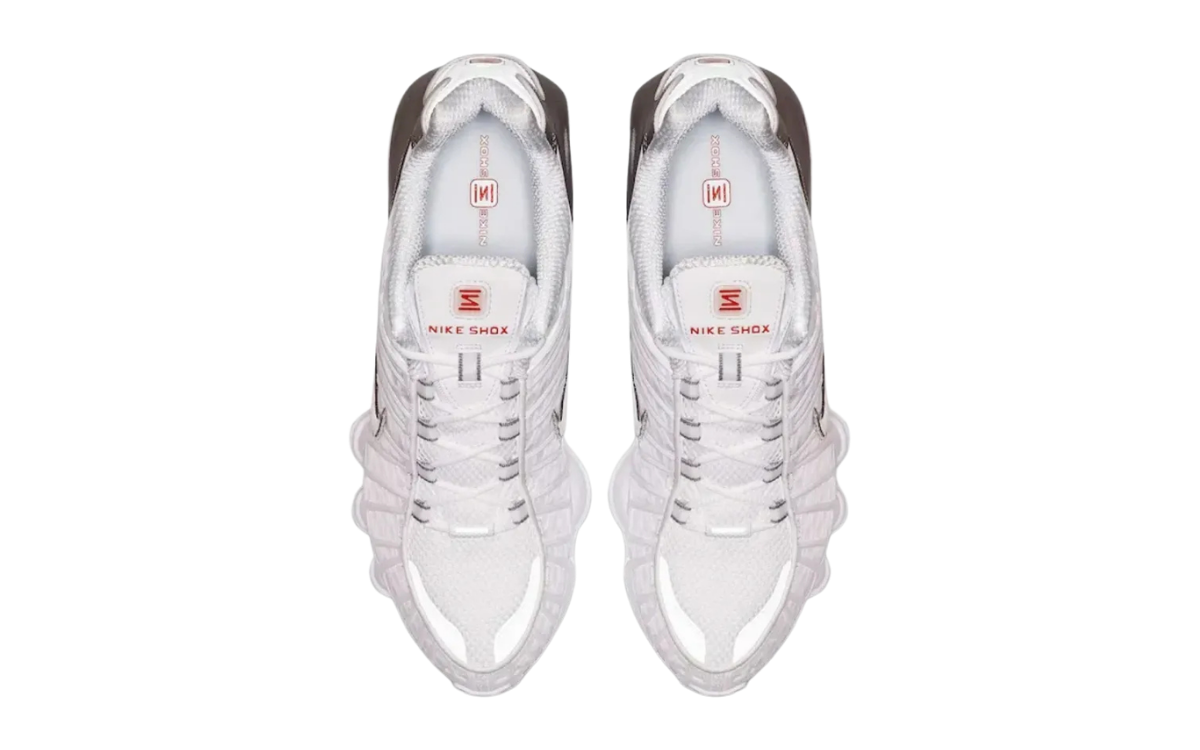 Nike Shox TL White/Metallic Silver - imagem 3