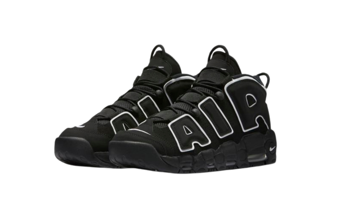 Nike Air More Uptempo Black White - imagem 2