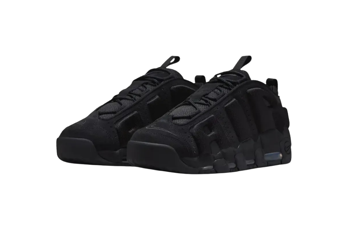 Nike Air More Uptempo Low Triple Black - imagem 2