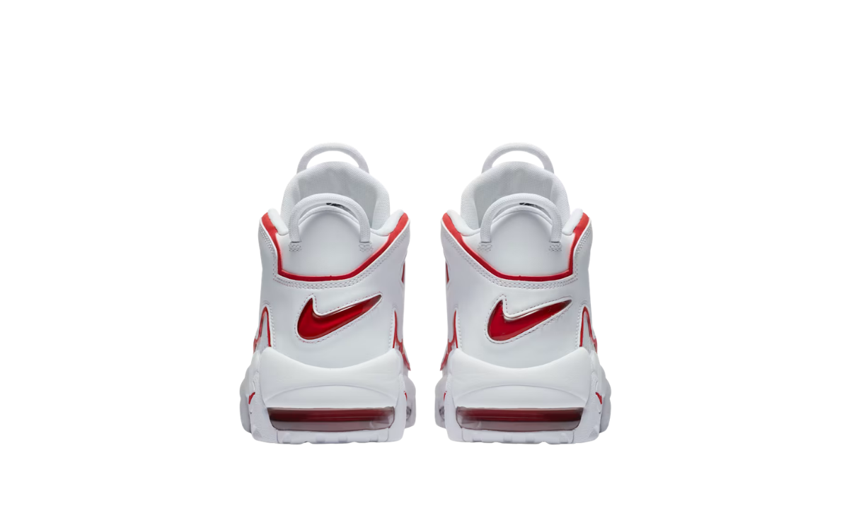 Nike Air More Uptempo White Varsity Red Outline - imagem 4