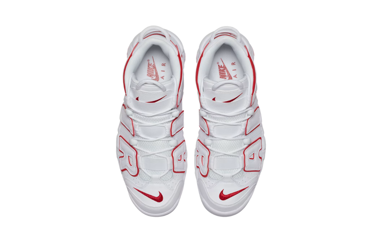 Nike Air More Uptempo White Varsity/Red Outline - imagem 3