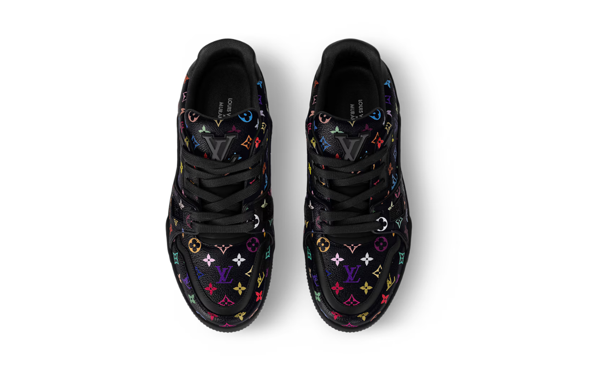 Louis Vuitton x Takashi Murakami Trainer Black - imagem 3