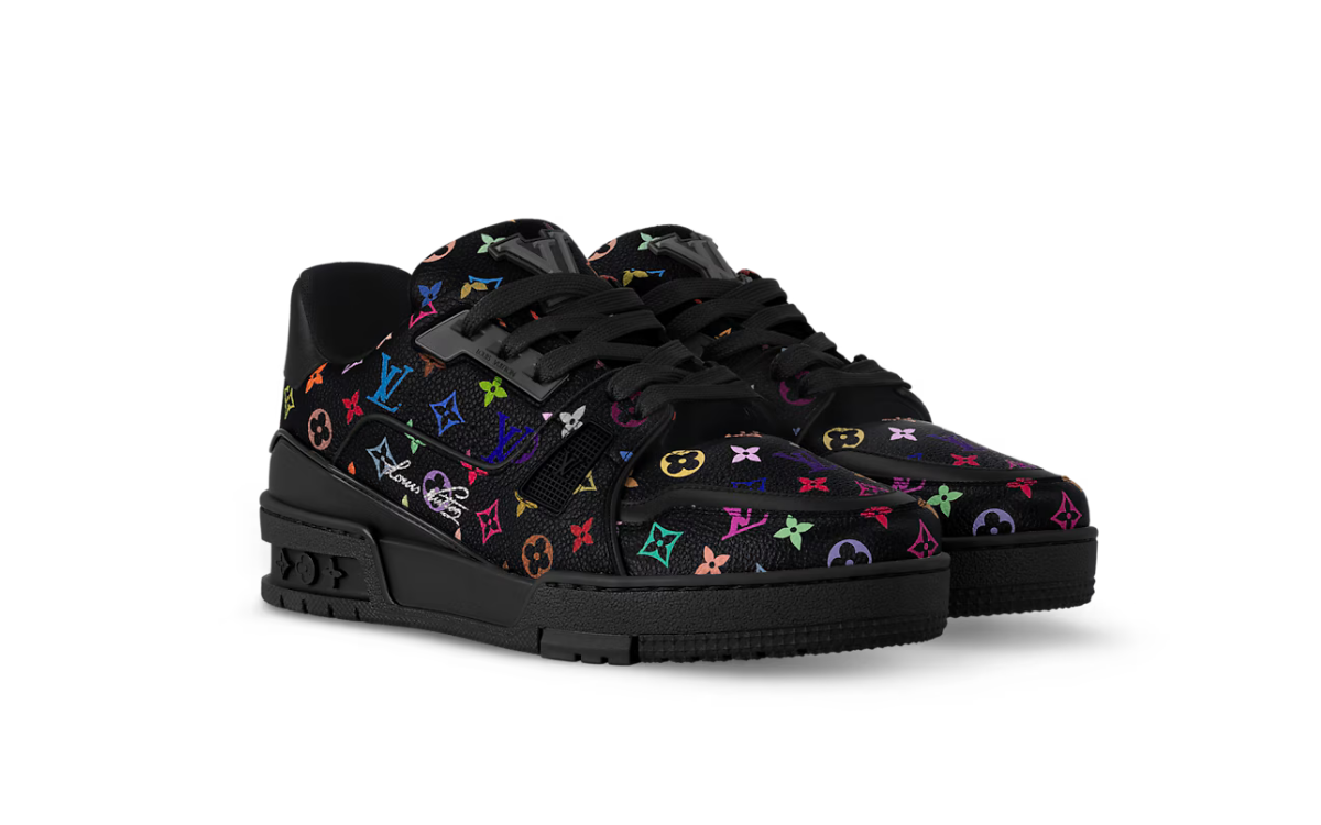 Louis Vuitton x Takashi Murakami Trainer Black - imagem 2