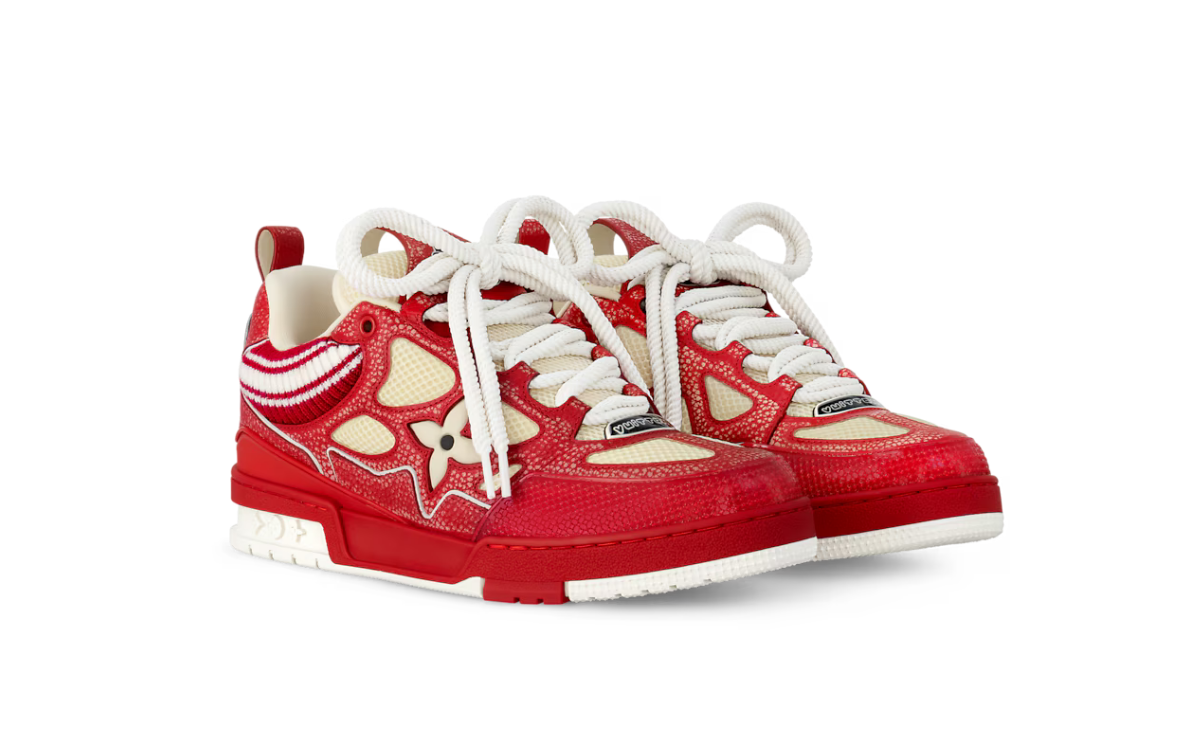 Louis Vuitton Skate Sneaker Red White - imagem 2