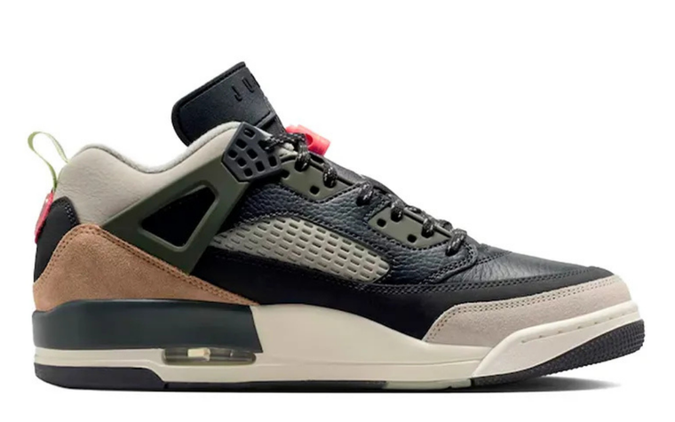 Jordan Spizike Low Anthracite Mango Cargo Khaki