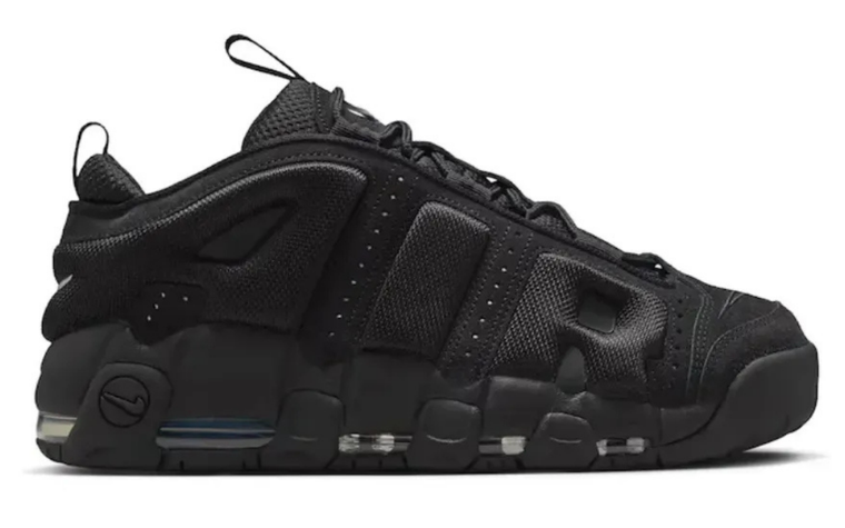 Nike Air More Uptempo Low Triple Black