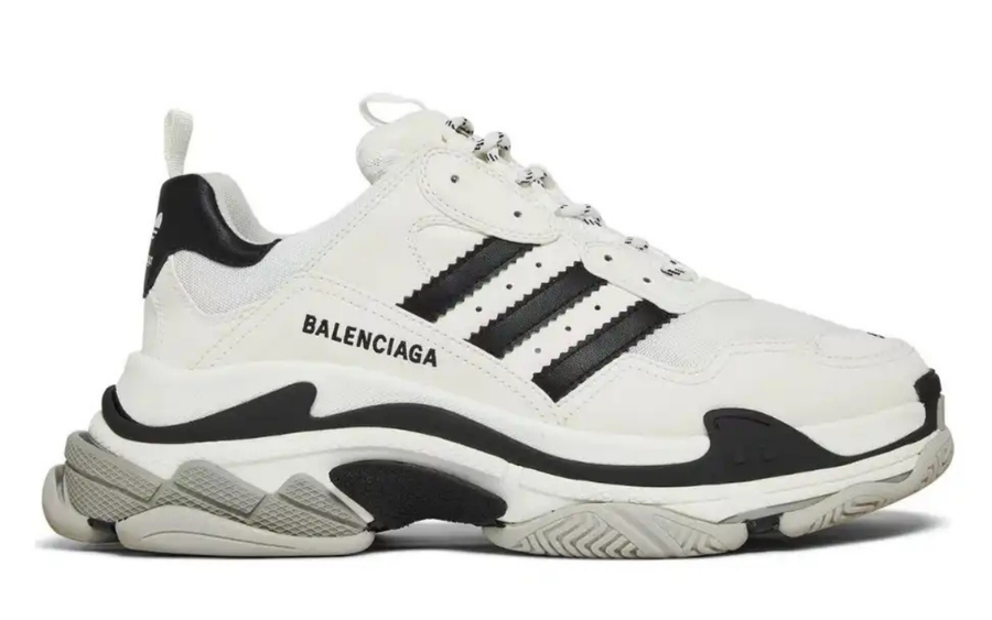 Balenciaga x Adidas Triple S White/Black