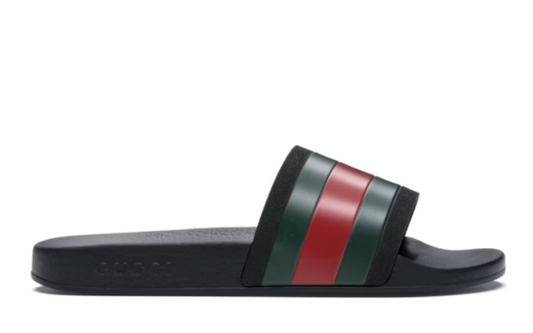 Gucci Rubber Slides Red Green
