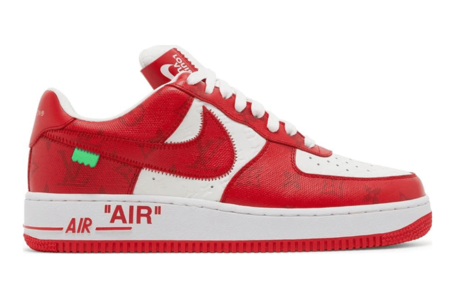Louis Vuitton X Nike Air Force 1 Low By Virgil Abloh Red