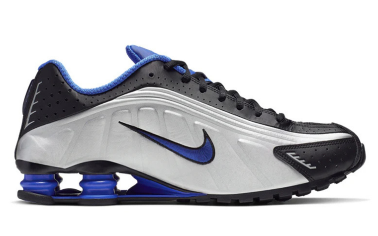 Nike Shox Metallic Silver/Black/Blue